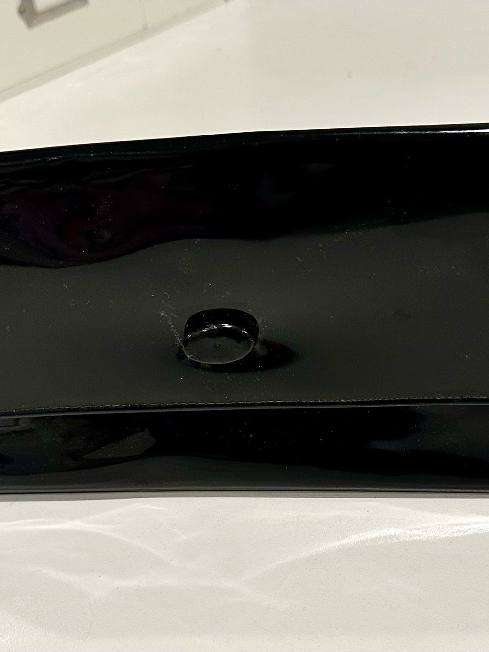 Vintage Black Patent Women’s Clutch Bag - Classic Evening Bag